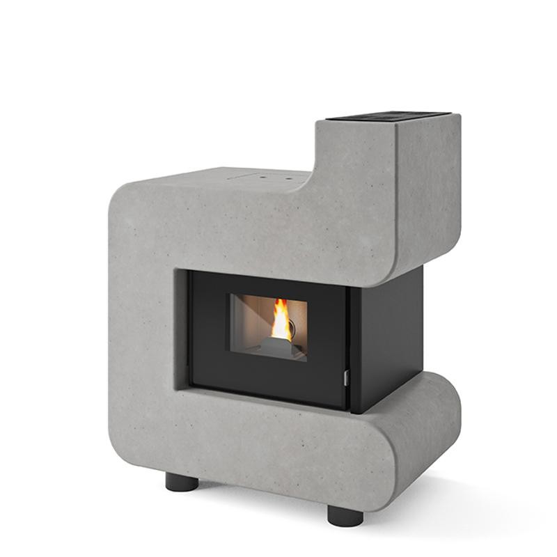 Camino a pellet ventilato 7 kW EVACALOR TIZIANO