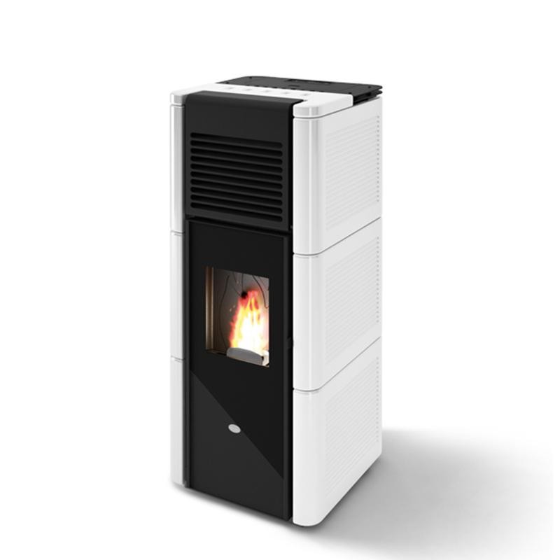 Stufa a pellet canalizzata 15 kW a doppia ventilazione EVACALOR ZOE