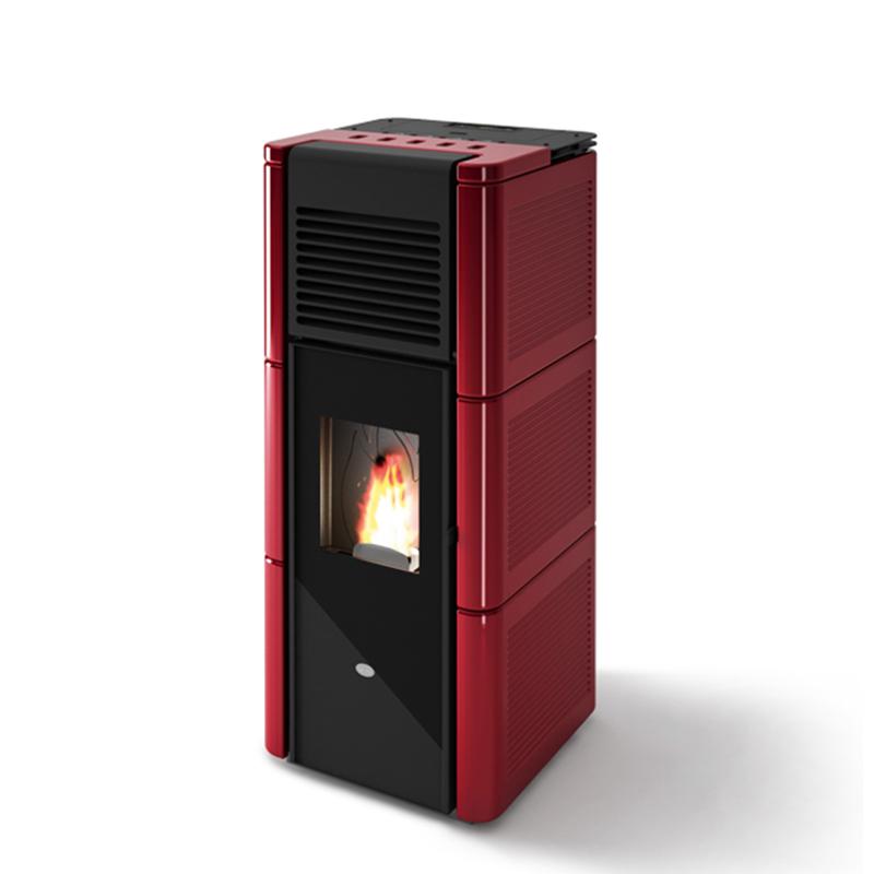 Stufa a pellet canalizzata 15 kW a doppia ventilazione EVACALOR ZOE