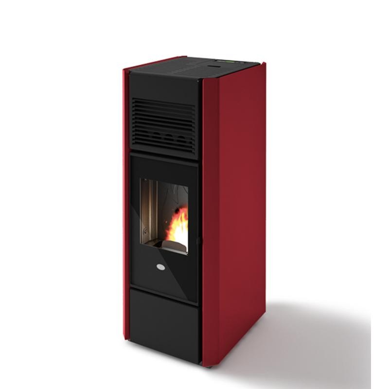 Stufa a pellet canalizzata 15 kW doppia ventilazione EVACALOR INES