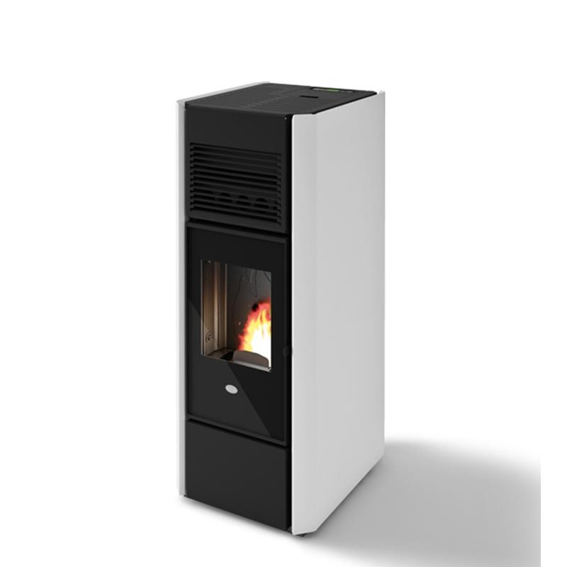 Stufa a pellet canalizzata 15 kW doppia ventilazione EVACALOR INES
