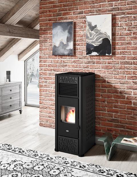 Stufa pellet canalizzazione indipendente 15 kW EVACALOR GEMMA