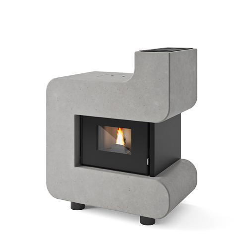 Camino a pellet ventilato 7 kW EVACALOR TIZIANO