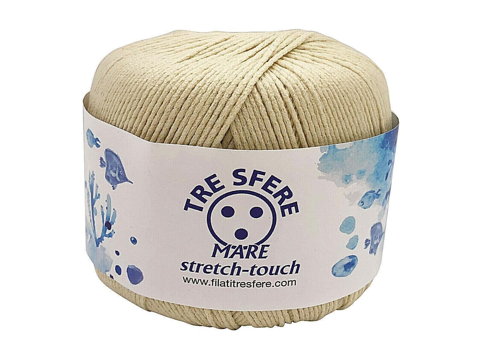 MARE STRETCH
100% poliammide microfibra-50 gr- Tre Sfere filato elasticizzato per costumi