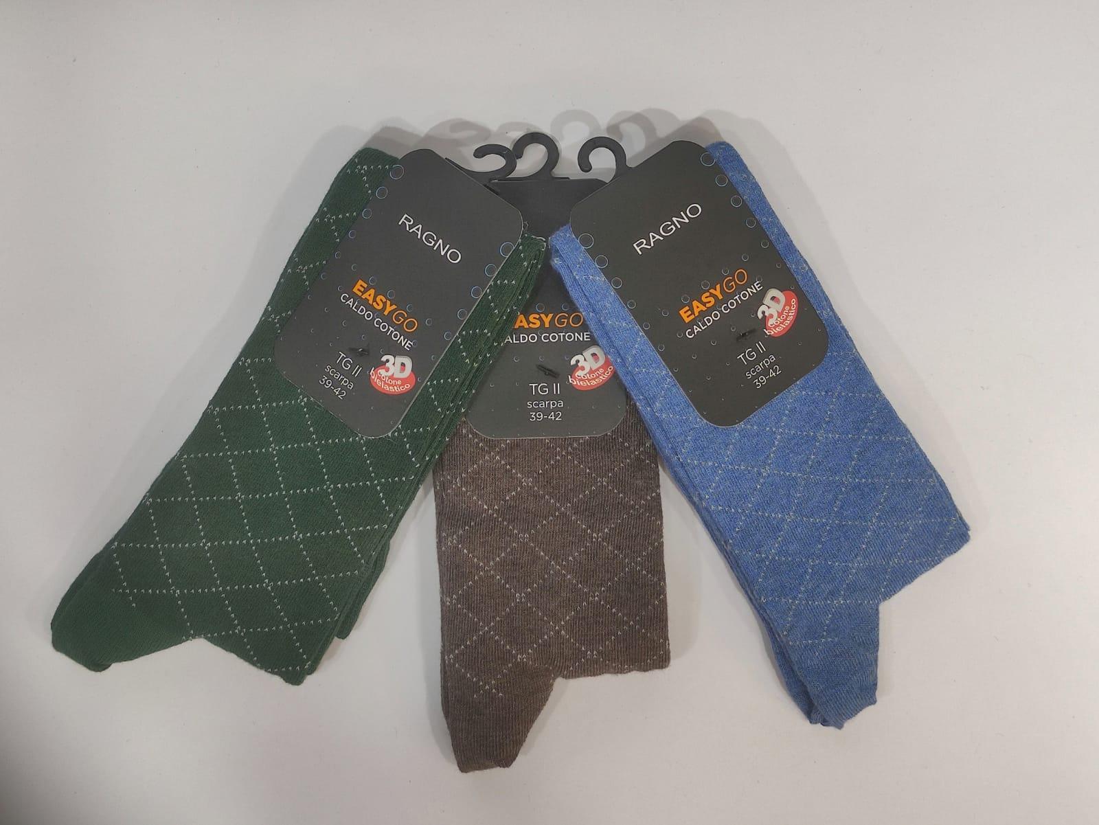 CALZA UOMO CORTA TRI PACK Ragno calza corta uomo