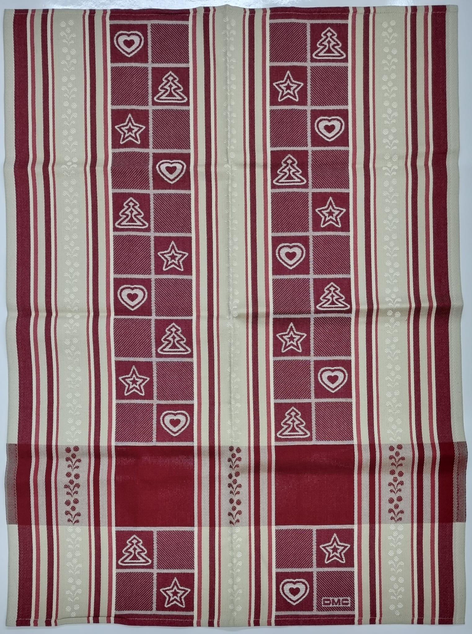 Asciughino da cucina con fascia in tela aida per ricamo punto croce
Mis:cm47x67   Mis: cm60x80 Dmc Asciughino