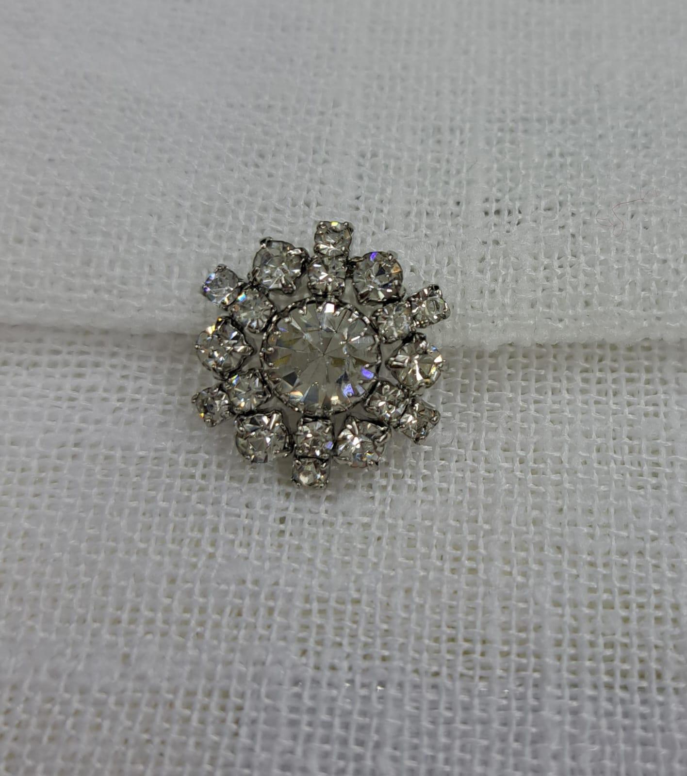BOTTONI GIOIELLO CRYSTAL MIS.24 Made in Italy Bottoni