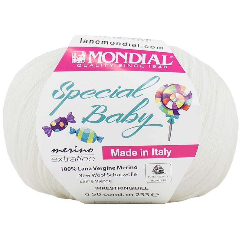 SPECIAL BABY
100% Pura Lana Vergine Merino Extrafine -50 gr- Mondial