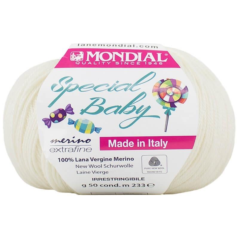 SPECIAL BABY
100% Pura Lana Vergine Merino Extrafine -50 gr- Mondial