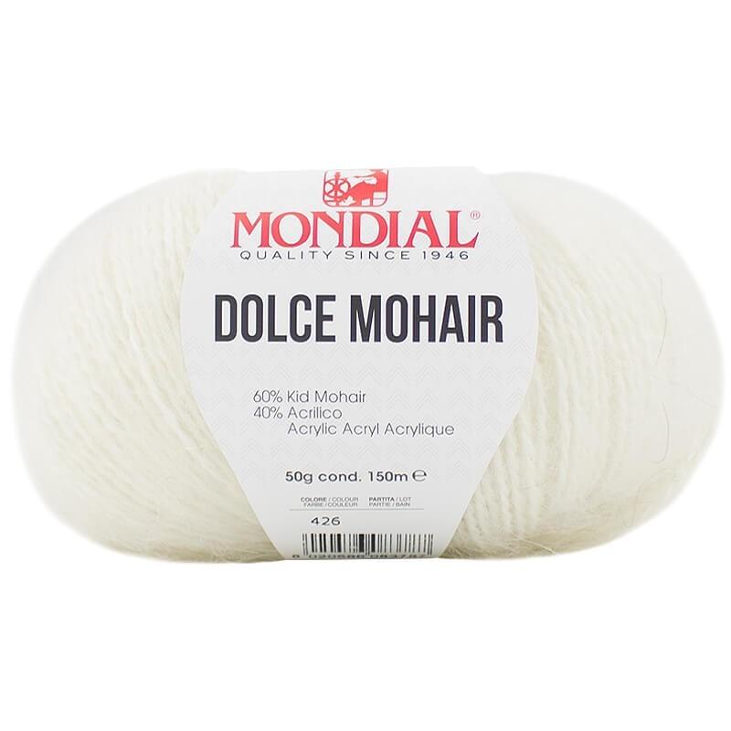 DOLCE MOHAIR
60% Kid Mohair 40% Microfibra
-50 gr- Mondial