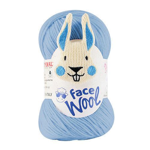 FACE WOOL 100G 50% Lana Vergine  Merino 50% Microfibra Mondial