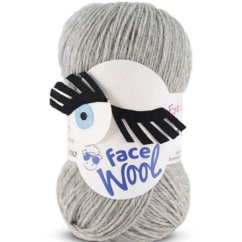 FACE WOOL 100G 50% Lana Vergine  Merino 50% Microfibra Mondial