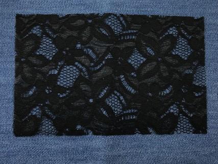 SALDA STRAP. JEANS + PAILETTES + PIZZO Tre Sfere salda strappi jeans