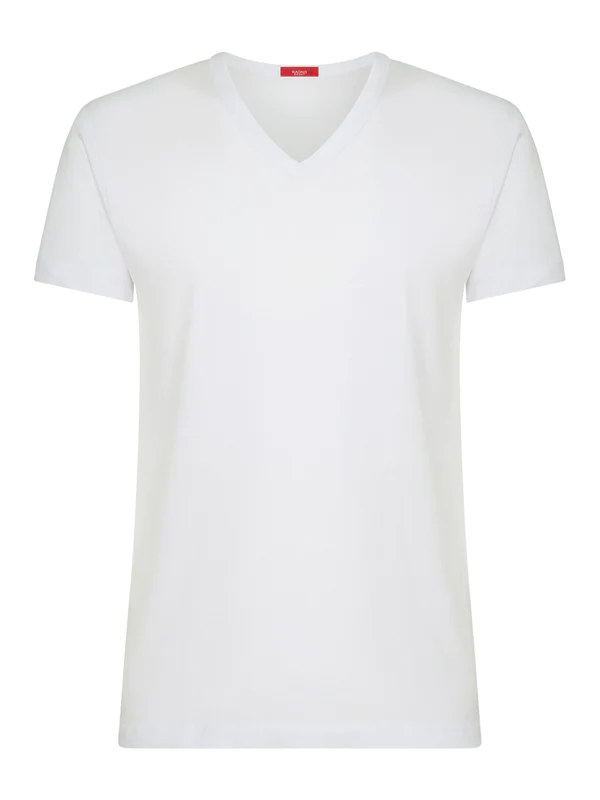 BIPACK COT. MC V U Ragno Maglietta con scollo a V e manica corta