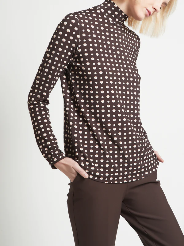 SOFT ML C.ALTO Ragno Blusa collo alto