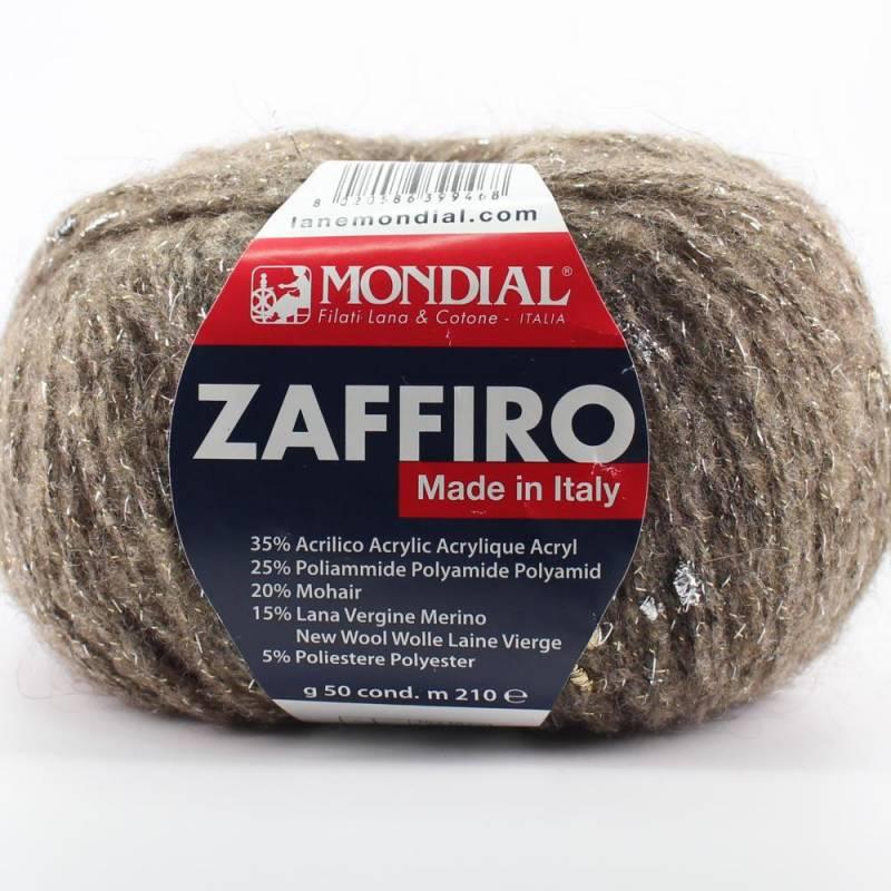 ZAFFIRO 50G 35% Acrilico 25% Poliammide 20% Mohair 15% Lana Vergine Merino 5% Poliestere Mondial