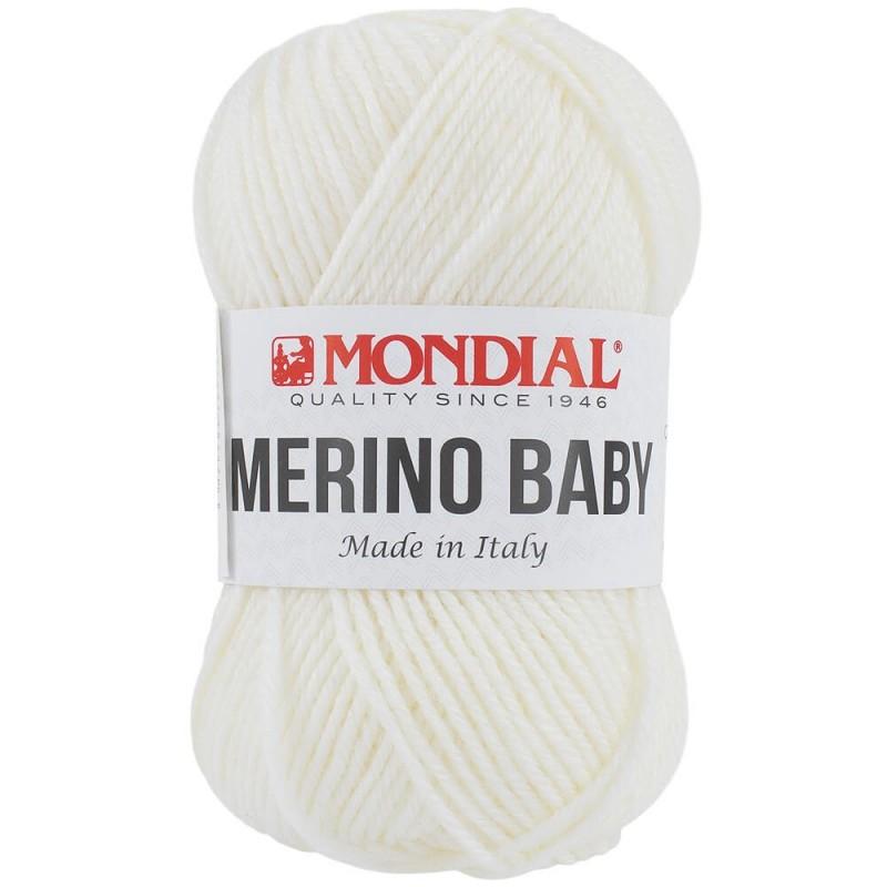 MERINO BABY
60% Lana Vergine Merino 40% Microfibra -50 gr- Mondial