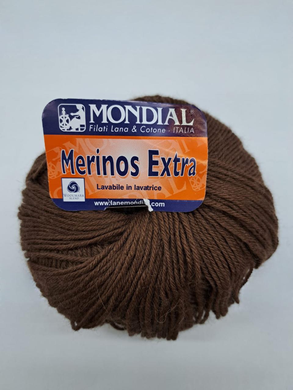 MERINOS EXTRA
50% Lana Vergine Merino 50% Acrilico -100 gr- Mondial