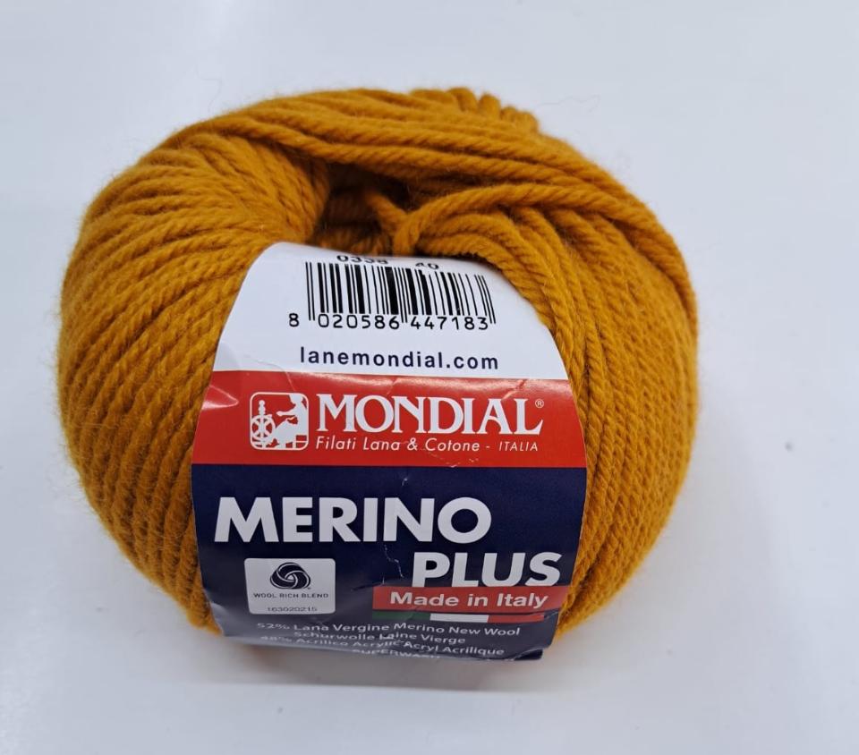 MERINO PLUS
52% Lana Vergine Merino 48% Microfibra -100 gr- Mondial