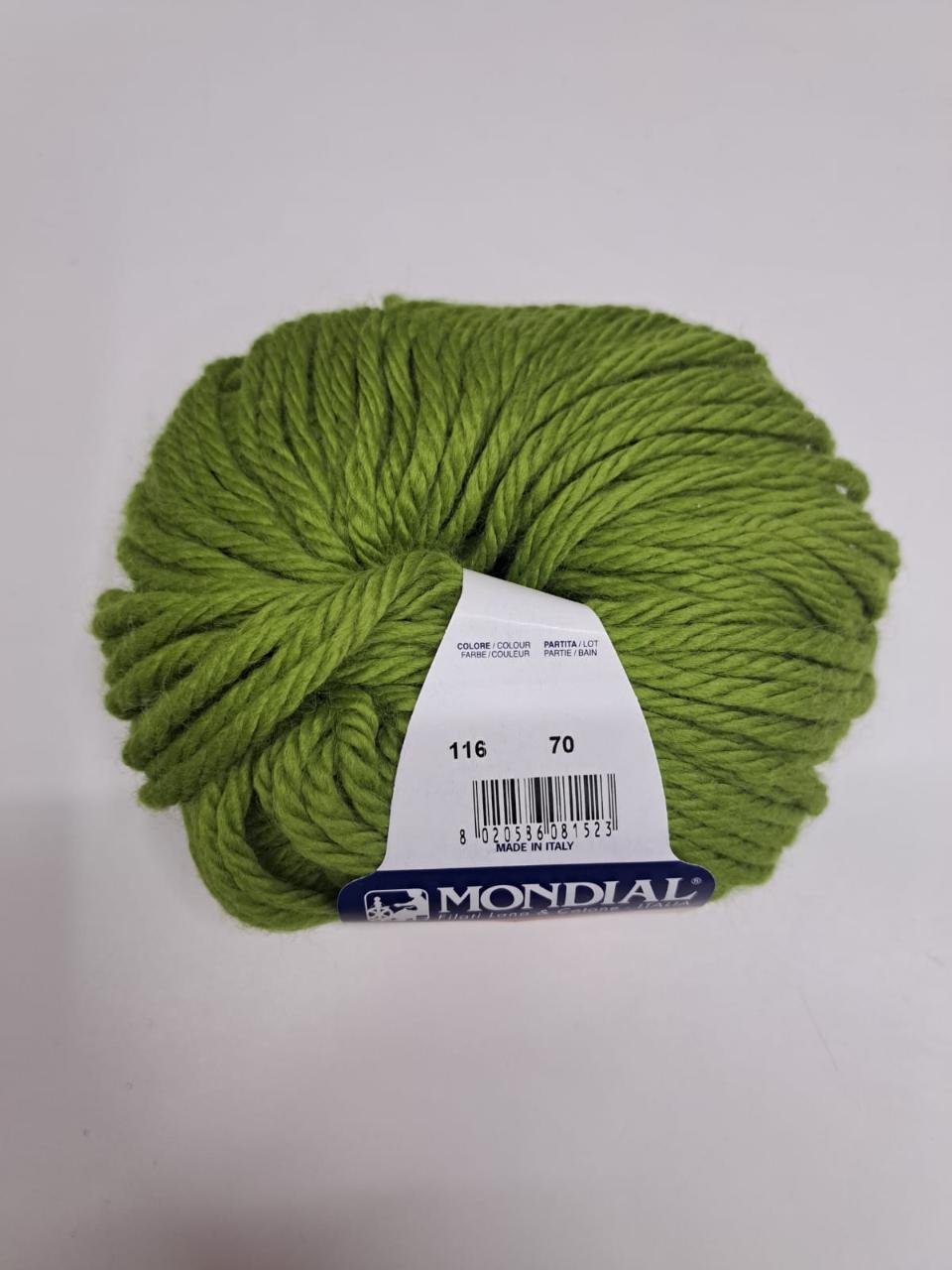 MERINO 80
55% Lana Vergine Merino Superwash 45% Microfibra -100 gr- Mondial