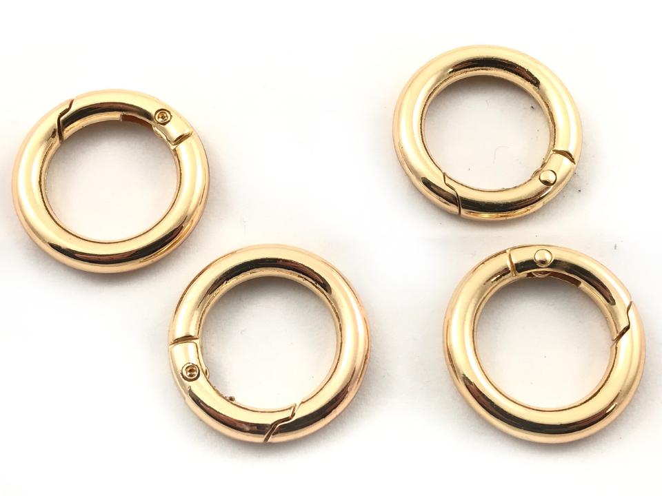 MOSCHETTONE ANELLO 20MM
ARGENTO/ORO 4PZ Le Antiche Mercerie moschettone