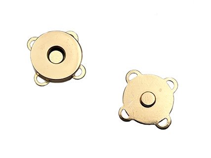 CALAMITA MAGNETICA 18 MM CONFEZIONE FORMATA DA 4  PZ ORO Tre Sfere merceria