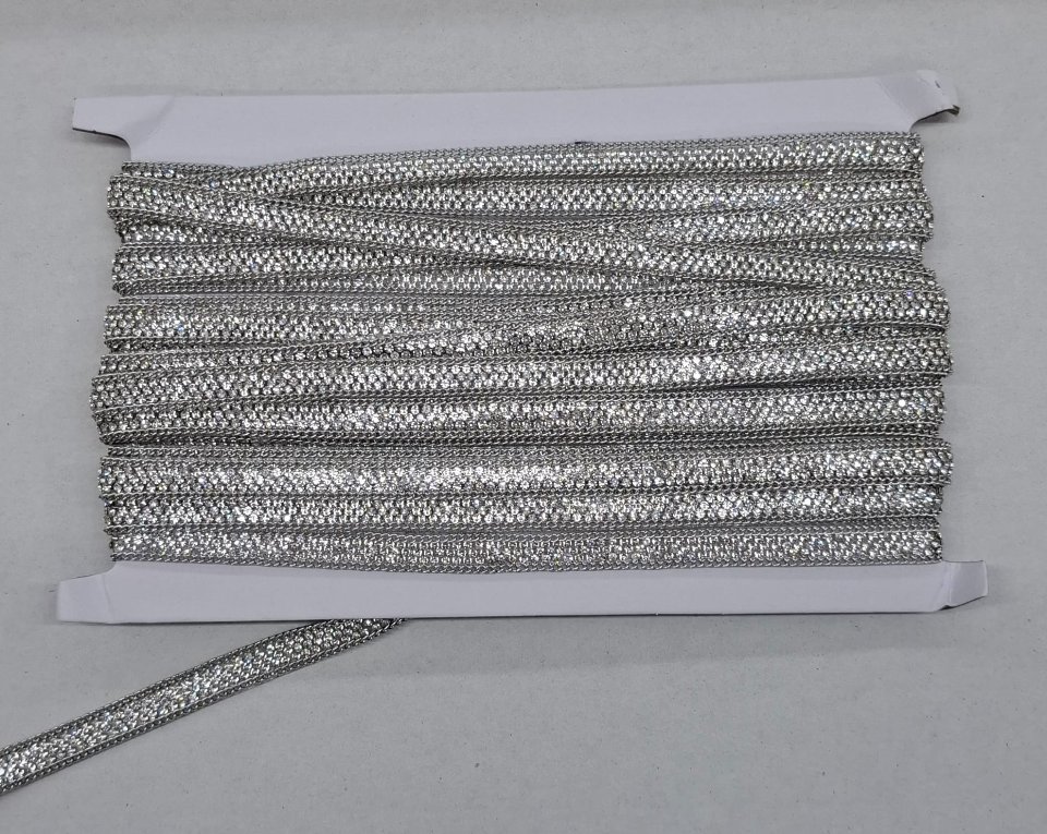 PASSAMANERIA STRASS CON CATENA Daddario Passamaneria strass