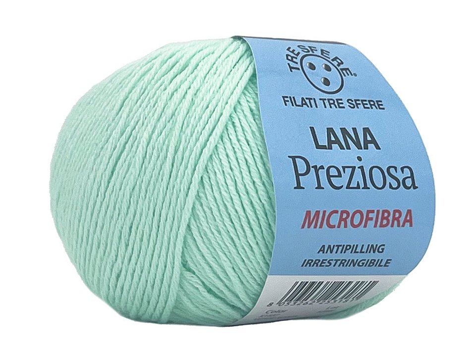 LANA  PREZIOSA 50GR 100% ACRILICO MICROFIBRA Tre Sfere Lana