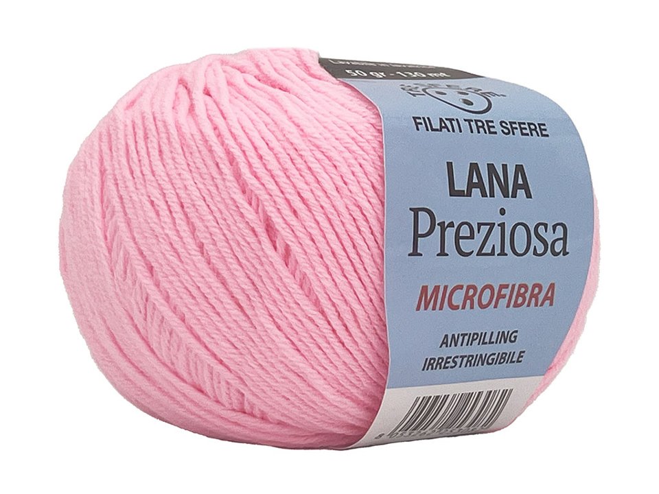 LANA  PREZIOSA 50GR 100% ACRILICO MICROFIBRA Tre Sfere Lana