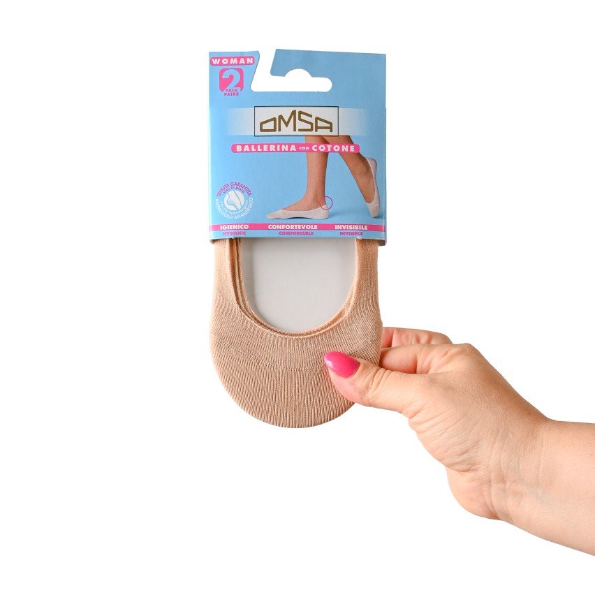 SALVAPIEDE BALLERINA COTONE 2 PAIA Omsa salvapiede