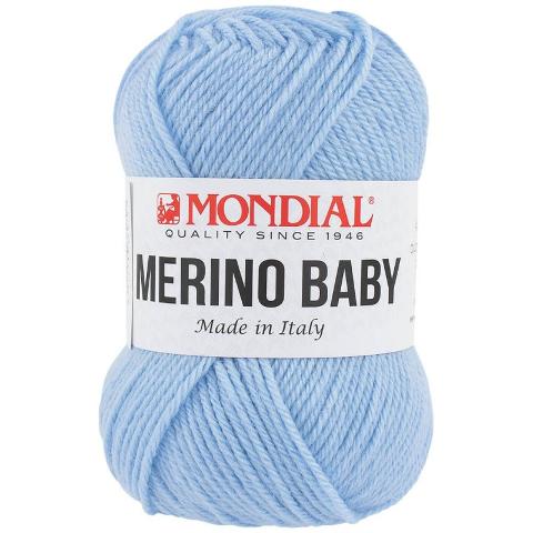 MERINO BABY
60% Lana Vergine Merino 40% Microfibra -50 gr- Mondial