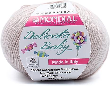 DELICATA BABY
100% Lana Vergine Merino Fine Superwash -50 gr- Mondial