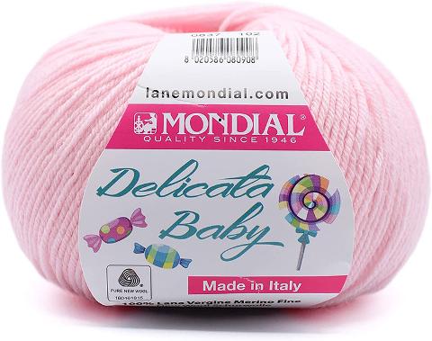 DELICATA BABY
100% Lana Vergine Merino Fine Superwash -50 gr- Mondial