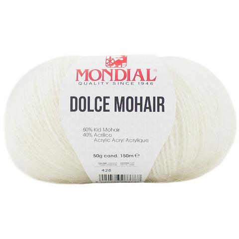 DOLCE MOHAIR
60% Kid Mohair 40% Microfibra
-50 gr- Mondial