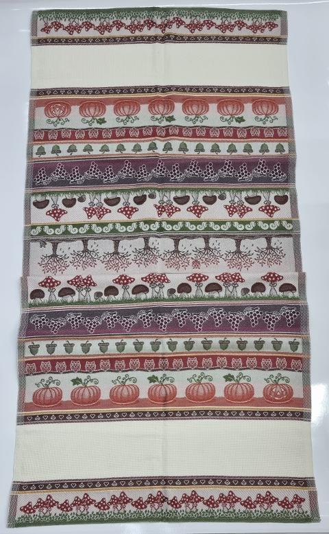 Runner con striscia in tela aida per ricamo punto croce.Mis: cm 60x150 Tessitura Artistica Chierese Runner