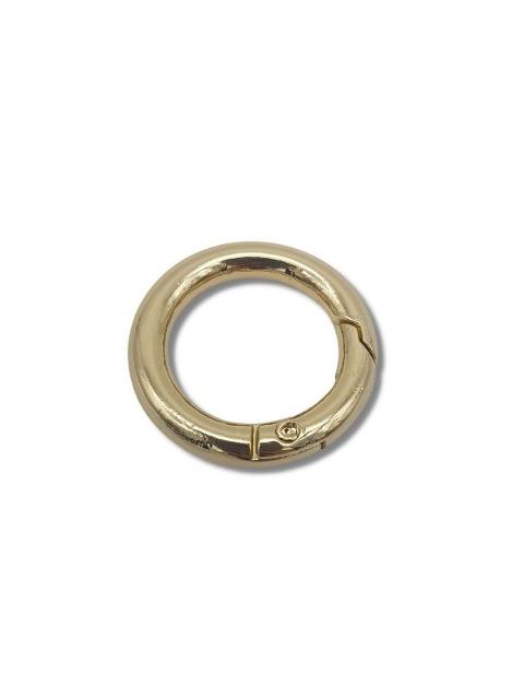 MOSCHETTONE ANELLO 28MM
ARGENTO/ORO 4PZ Le Antiche Mercerie moschettone
