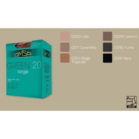 GREEN 20 LARGE Omsa Collant