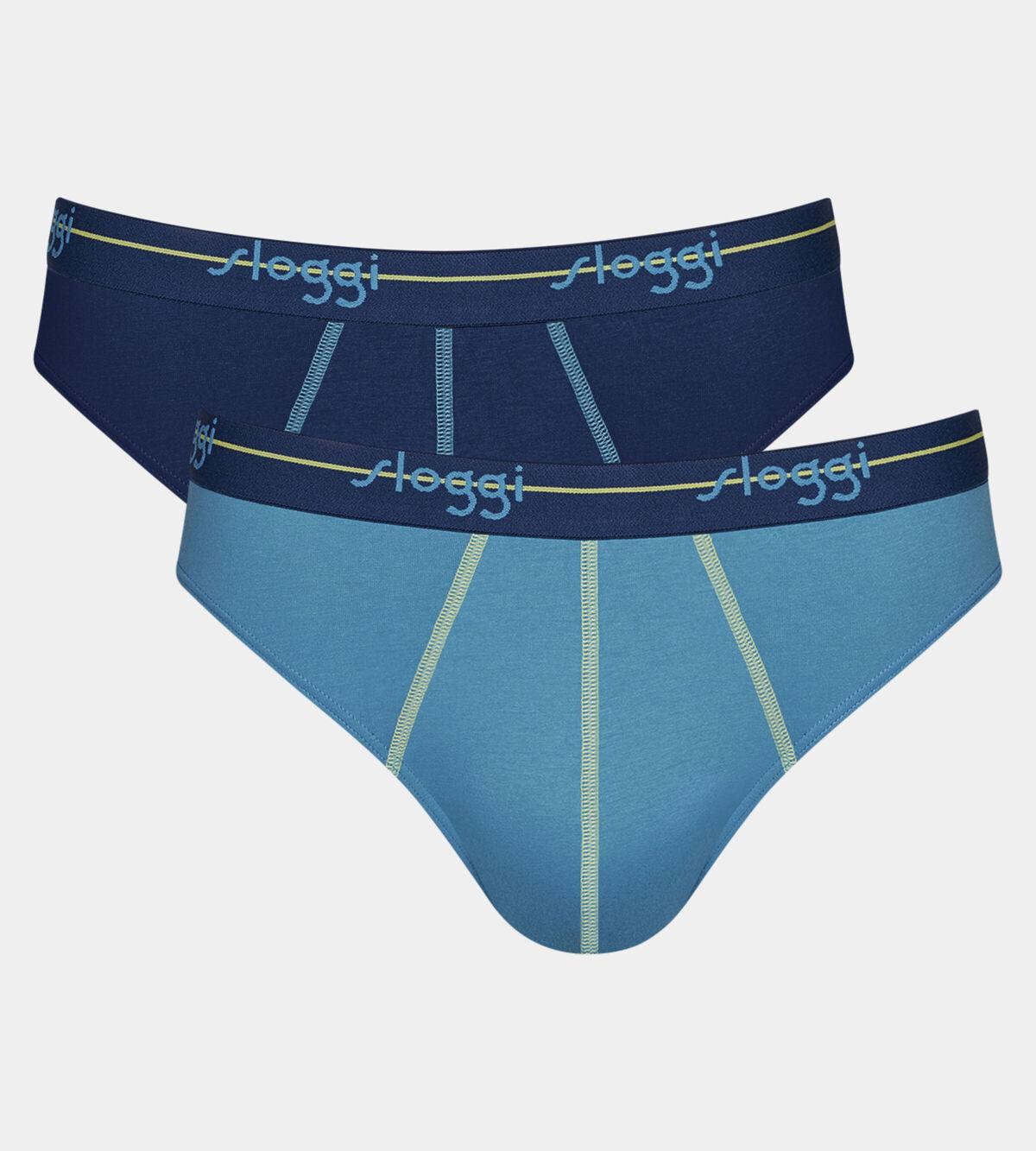 Slip Uomo Sloggi Men Go ABC 2.0 - Confezione Da 2, Cotone 95%, Comodo E Traspirante - Foto 7