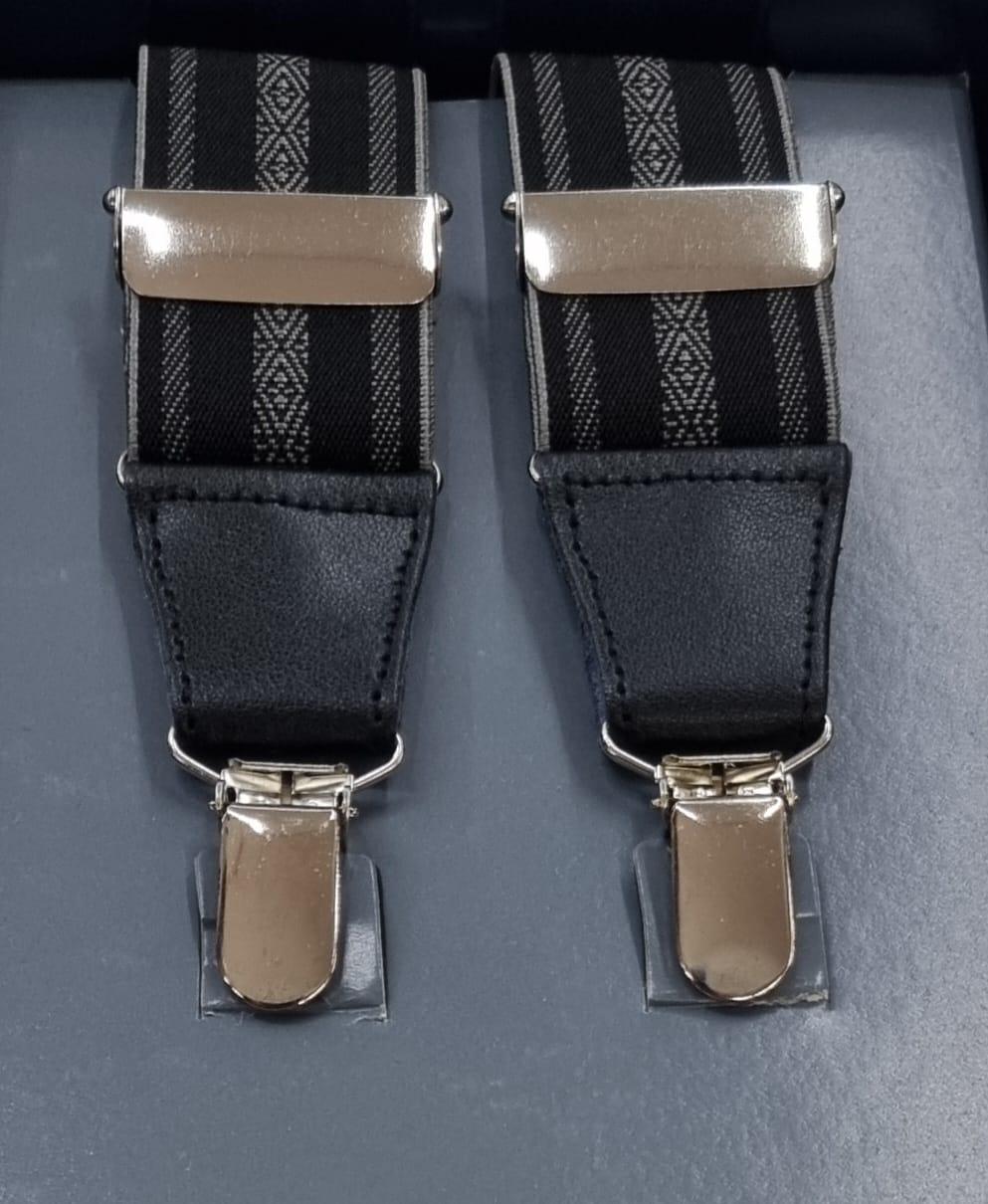 Bretelle uomo elastiche 4 clips 3,5 cm Bobby Bolton