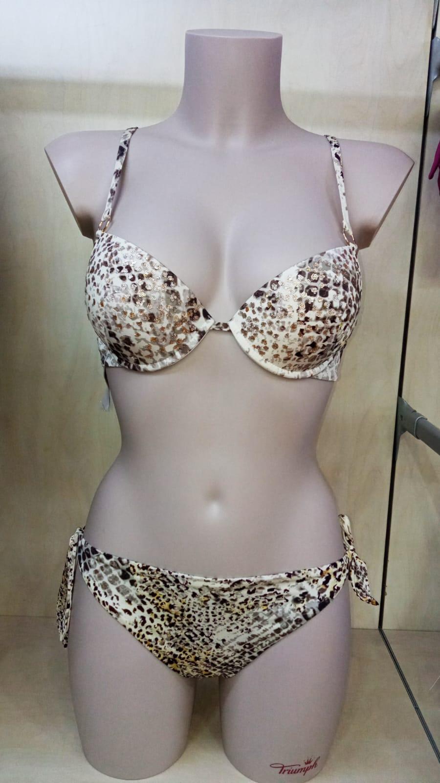 PUSH UP + SLIP ANNODATO VerdeVeronica bikini push-up