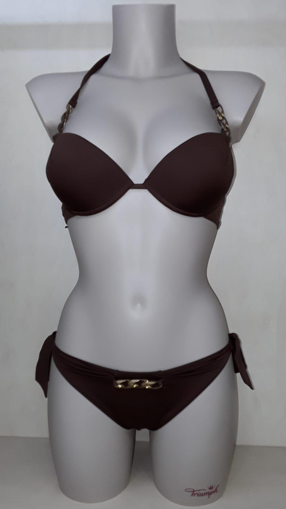 PUSH UP COPPA C + SLIP ANNODATO VerdeVeronica costume donna