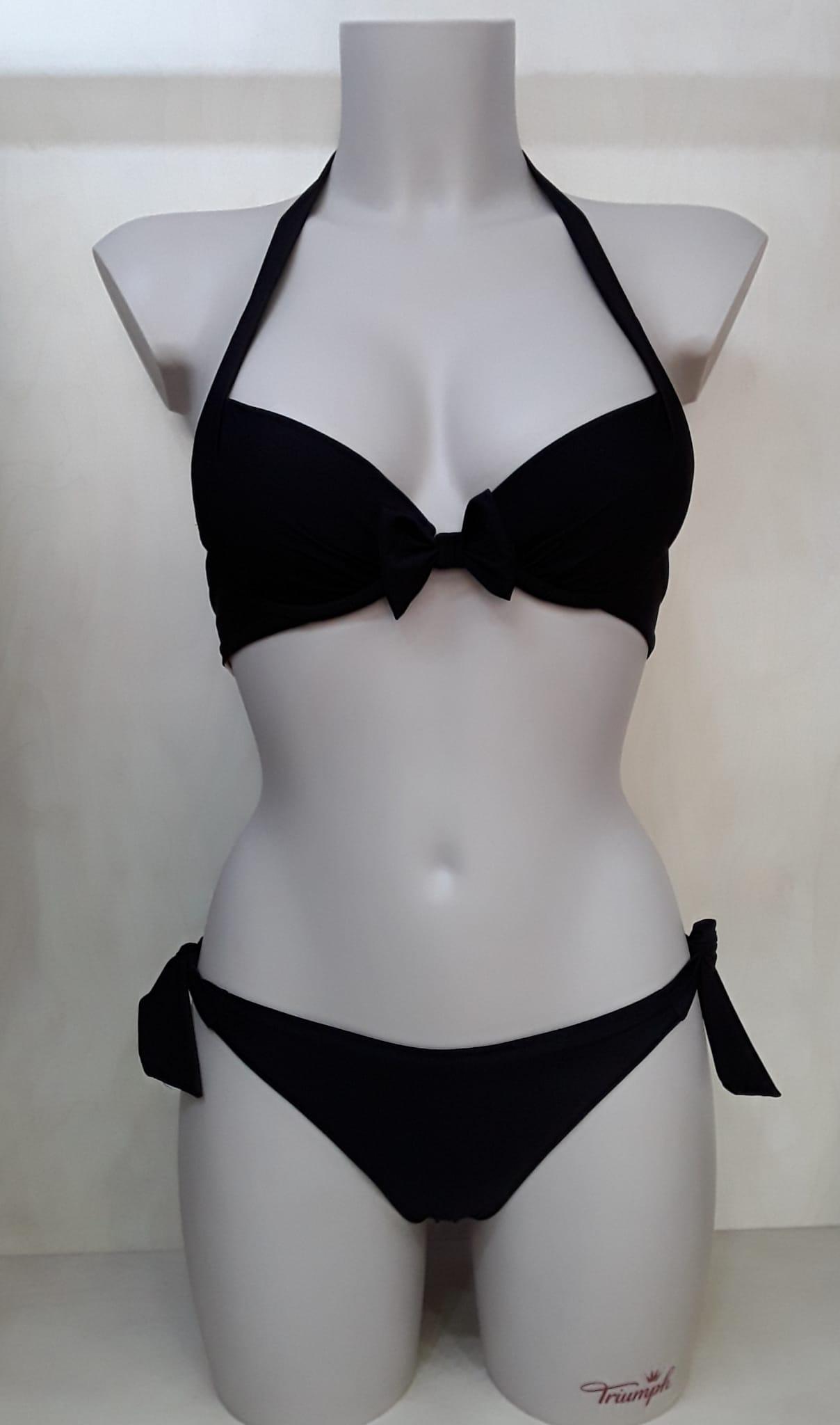 PUSH UP CUORE + SLIP ANNODATO VerdeVeronica costume donna