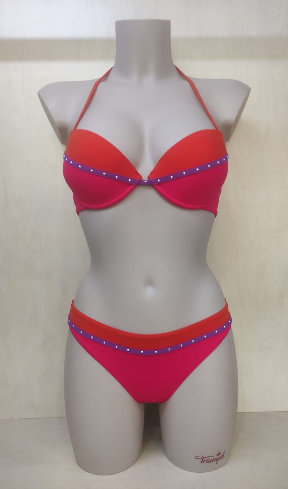 PUSH UP+SLIP MEDIO C Verdissima bikini push-up