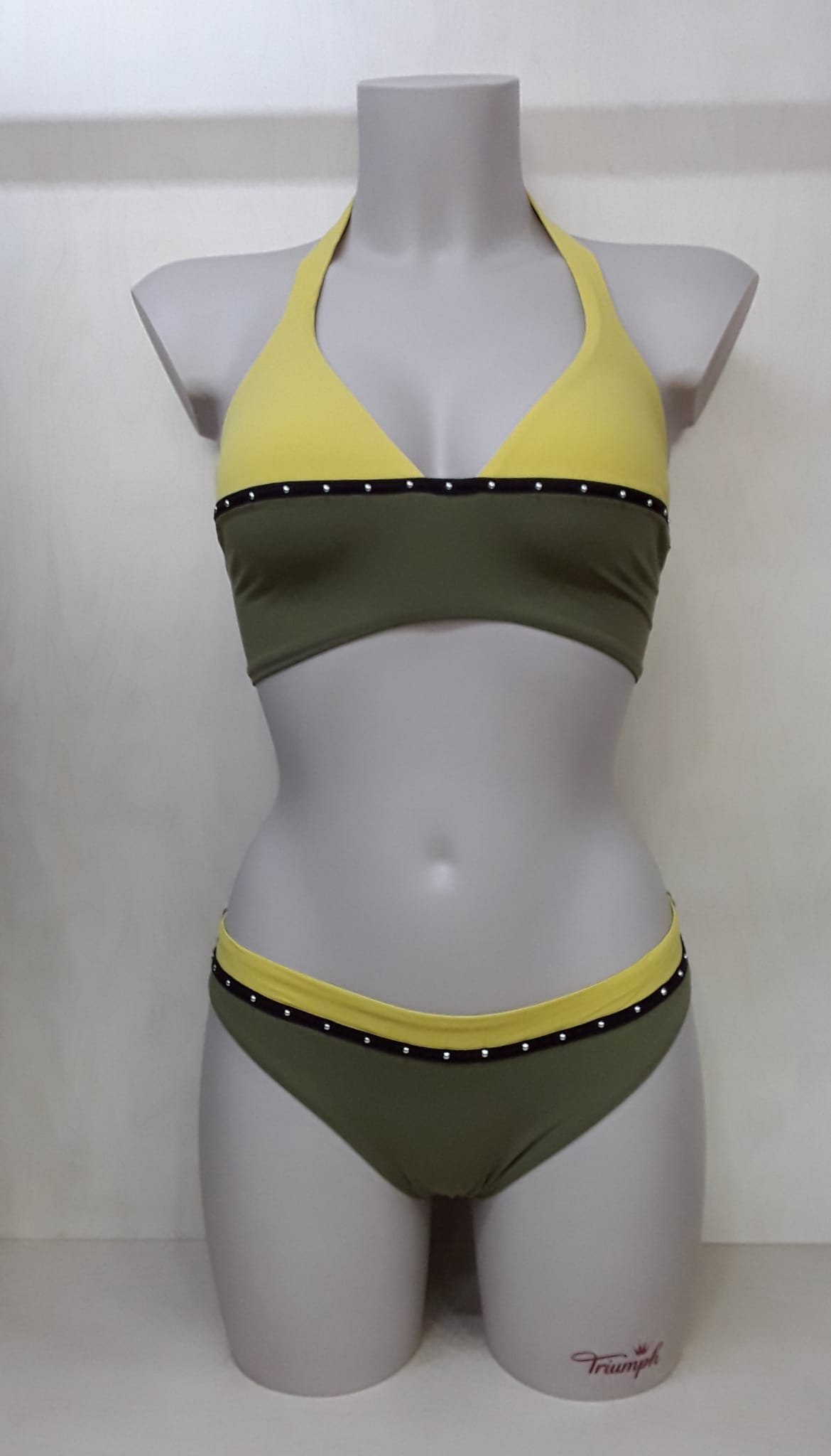 TRI ALTO + SLIP MEDIO C Verdissima Bikini Triangolo