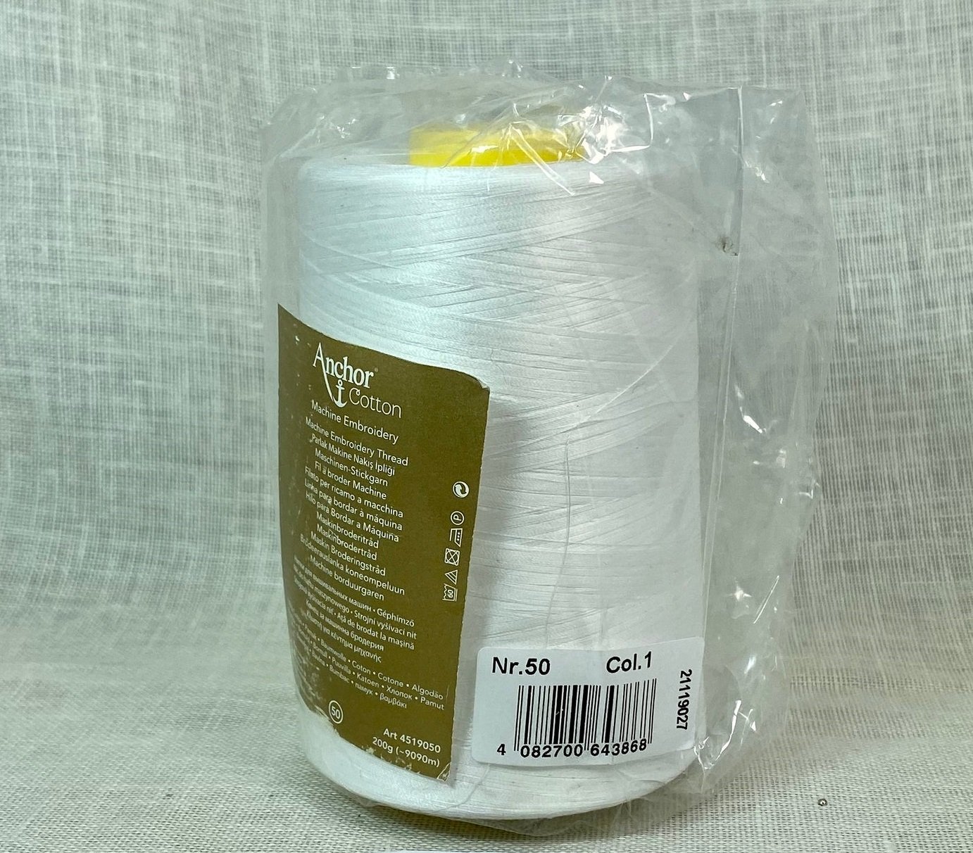 Anchor Cotton nr.50
200 g (9090m) Anchor filato per ricamo