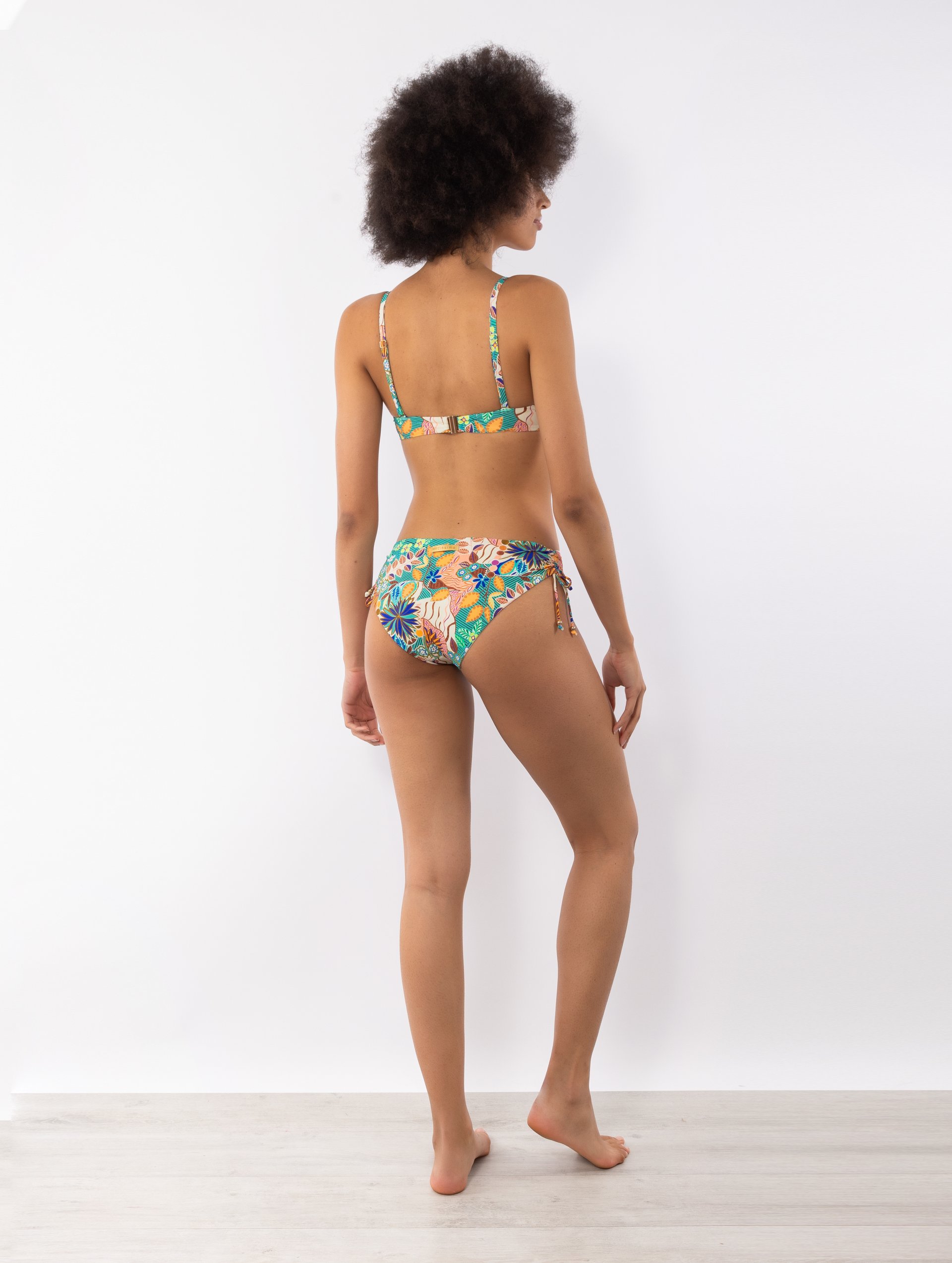 Reggiseno coppa e ferretto + Slip coulisse Verdissima Bikini Coppa