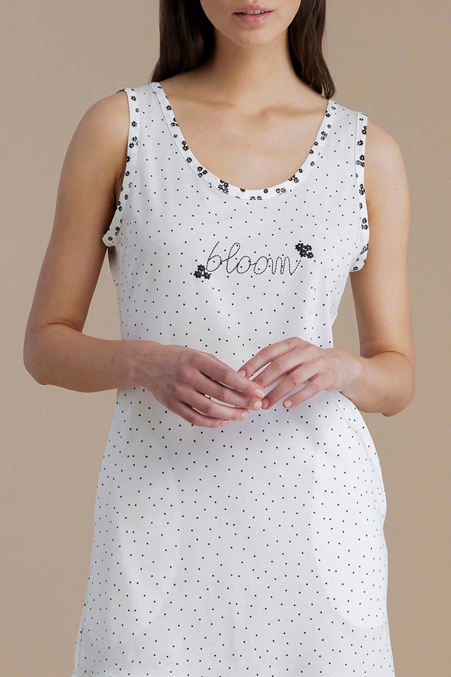 Abitino Donna Cotone Spalla Larga Noi Di Notte camicia da notte donna
