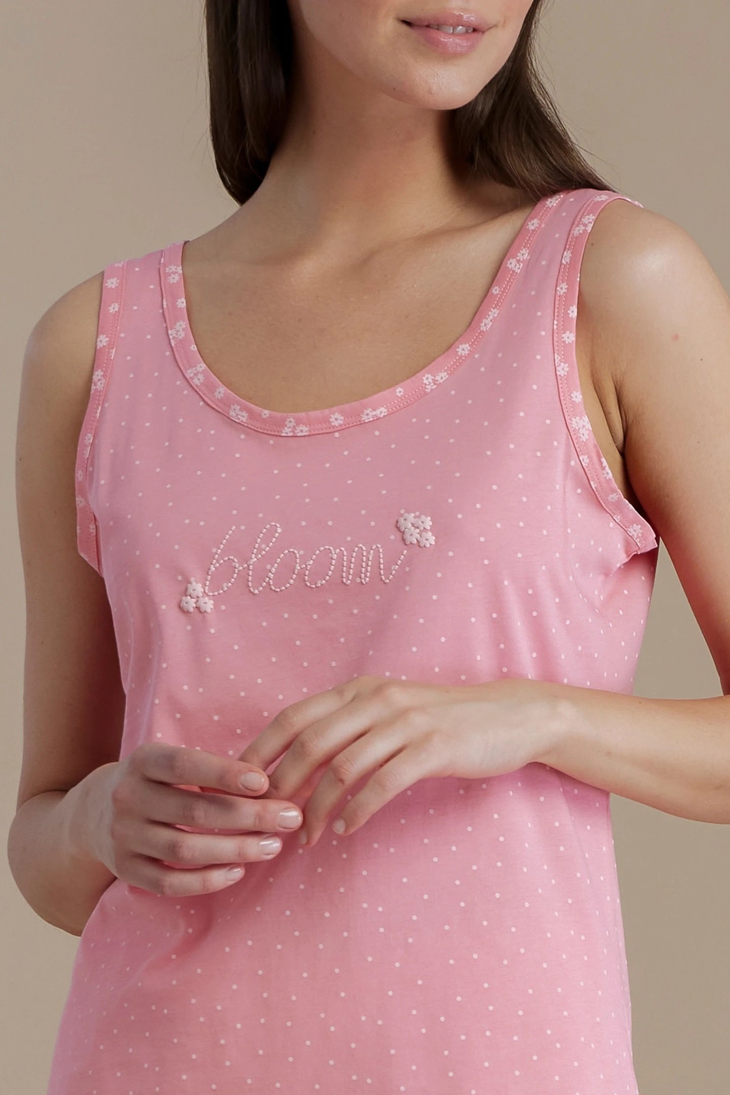 Pigiama donna cotone spalla larga Noi Di Notte Pigiama Spalla Larga