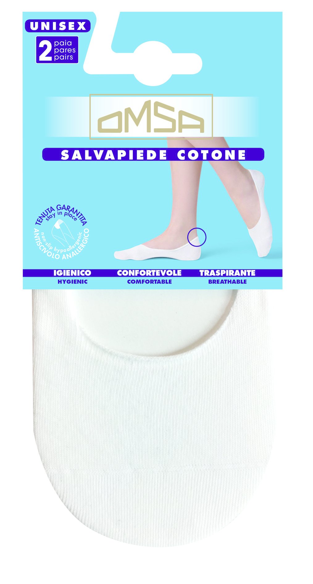 SALVAPIEDE COTONE 2 PAIA Omsa salvapiede
