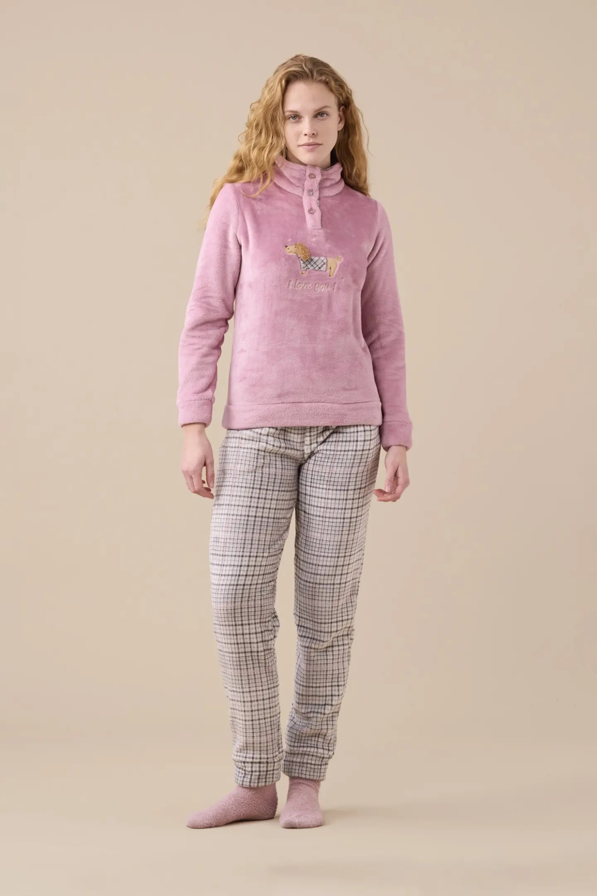 Pigiama Donna Coral Fleece Noi Di Notte pigiama donna